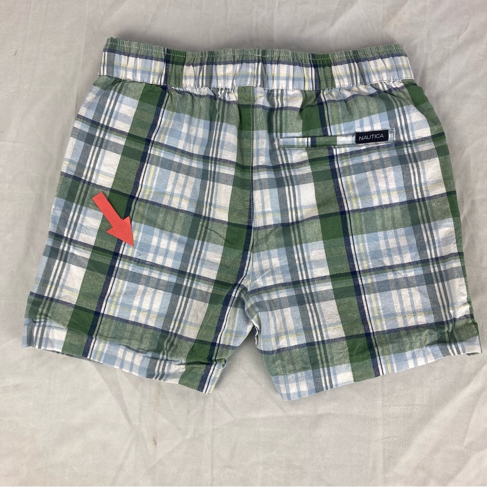 Set of 4 Nautica Plaid & Nautical Patterned Elastic Waist Shorts Boys' Sz 14/16 - Picture 3 of 14